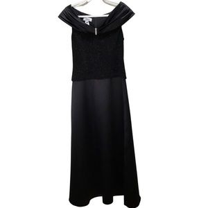 PATRA Formal Evening Long Gown Mother of the Bride Black Size 12